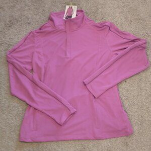 Mondetta Pullover Womens Size Large L Quarter Zip Up New Long Sleeve Top NWT